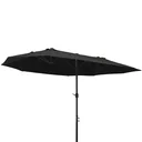 Double parasol oval hand pendulum steel black