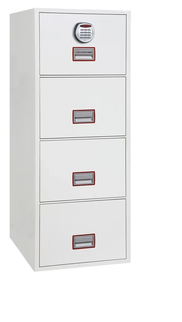 World Class Vertical Fire File filing cabinet with 4 drawers and electronic lock