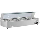 Bain-Marie food warmer with 3 GN 1/2 trays made of stainless steel