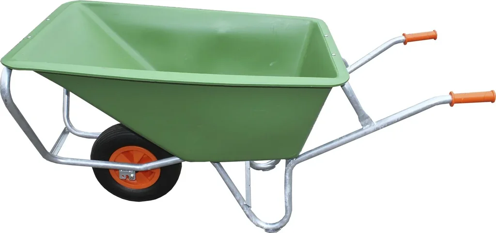 Large wheelbarrow "Green Garden I", 170 liters, 1 foamed Wflex wheel