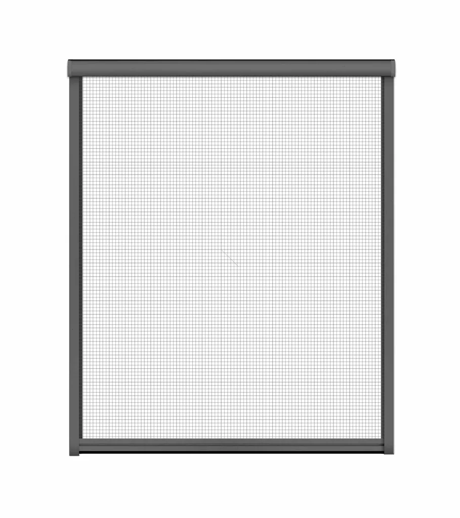 Insect screen roller blind for windows, 130 x 160 cm in anthracite
