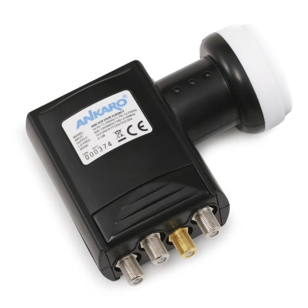 Single cable LNB for 24x Unicable receivers and 3 standard outputs