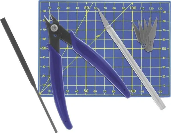 Plastic model making cutting set 4-piece