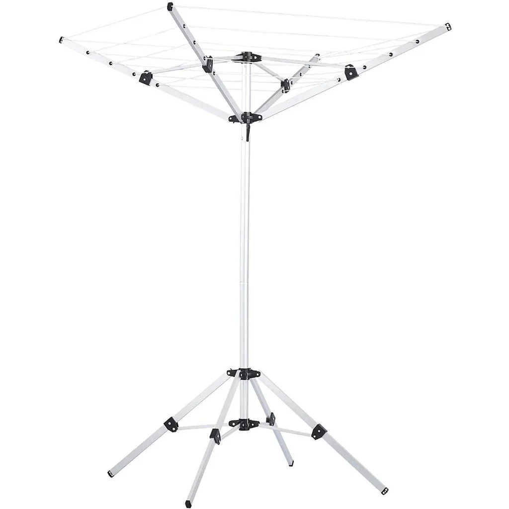 Foldable rotary clothes dryer