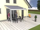 Patio roof kit, color white, 4260 x 4060 mm