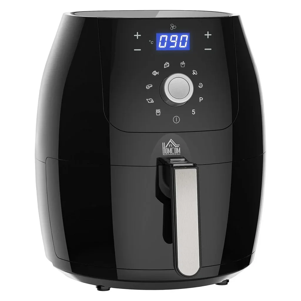 Hot air fryer Air fryer Airfryer Stainless steel frying basket 5.5L 1700W with digital LED touchscreen Hot air fryer