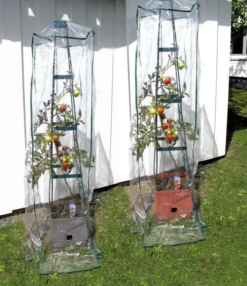 Plant tower Maxitom, terracotta in a value set with cover