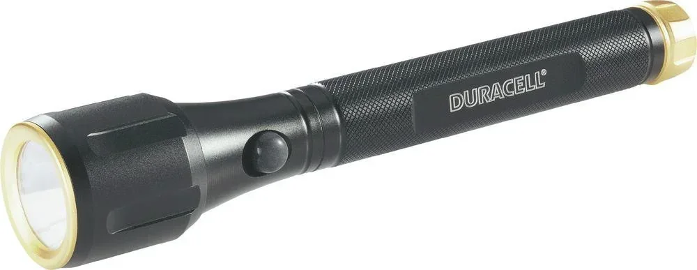 Aluminum flashlight SLD-1, 3 watts, shockproof, splashproof, including 2 AA batteries