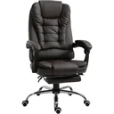 Desk and gaming chair, brown