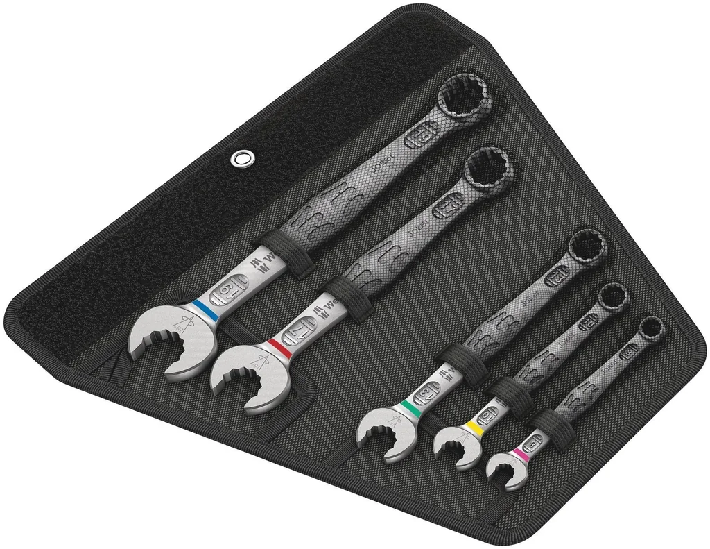 Combination wrench set, 5-piece
