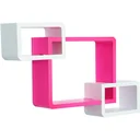 Cube shelf with 3 compartments