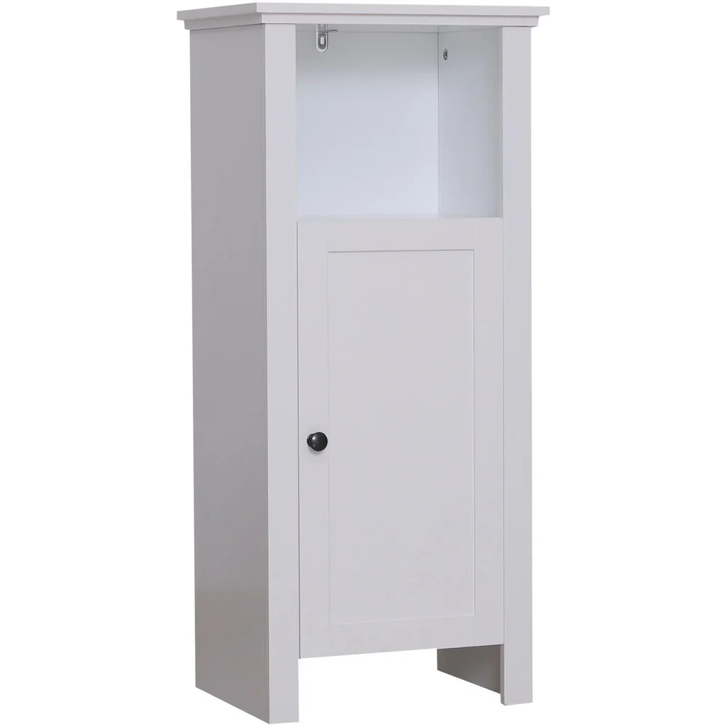 Bathroom cabinet bathroom furniture bathroom cabinet wall cabinet 3 x compartment wood white 40 x 30 x 90 cm