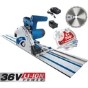 Cordless plunge-cut saw PL55Li - 160mm, 2 Ah, 36V, incl. guide rails, saw blade 1x 24T + 1x 48T