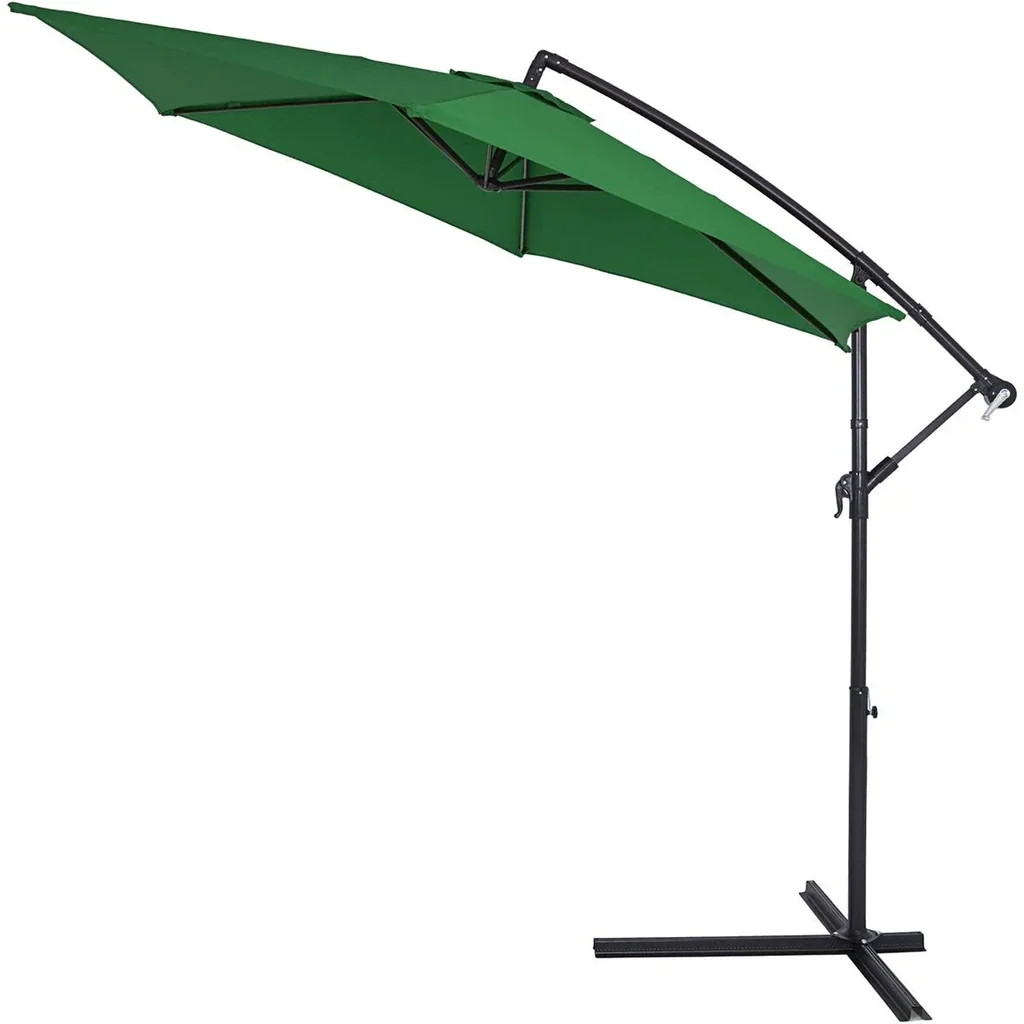 Parasol aluminum Ø 300cm green with UV protection 40+