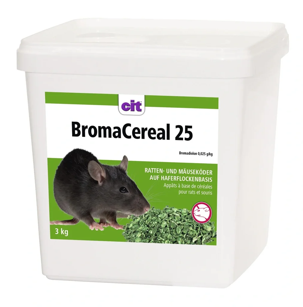 Rattenköder BromaCereal 25, 3 kg Bromadiolon