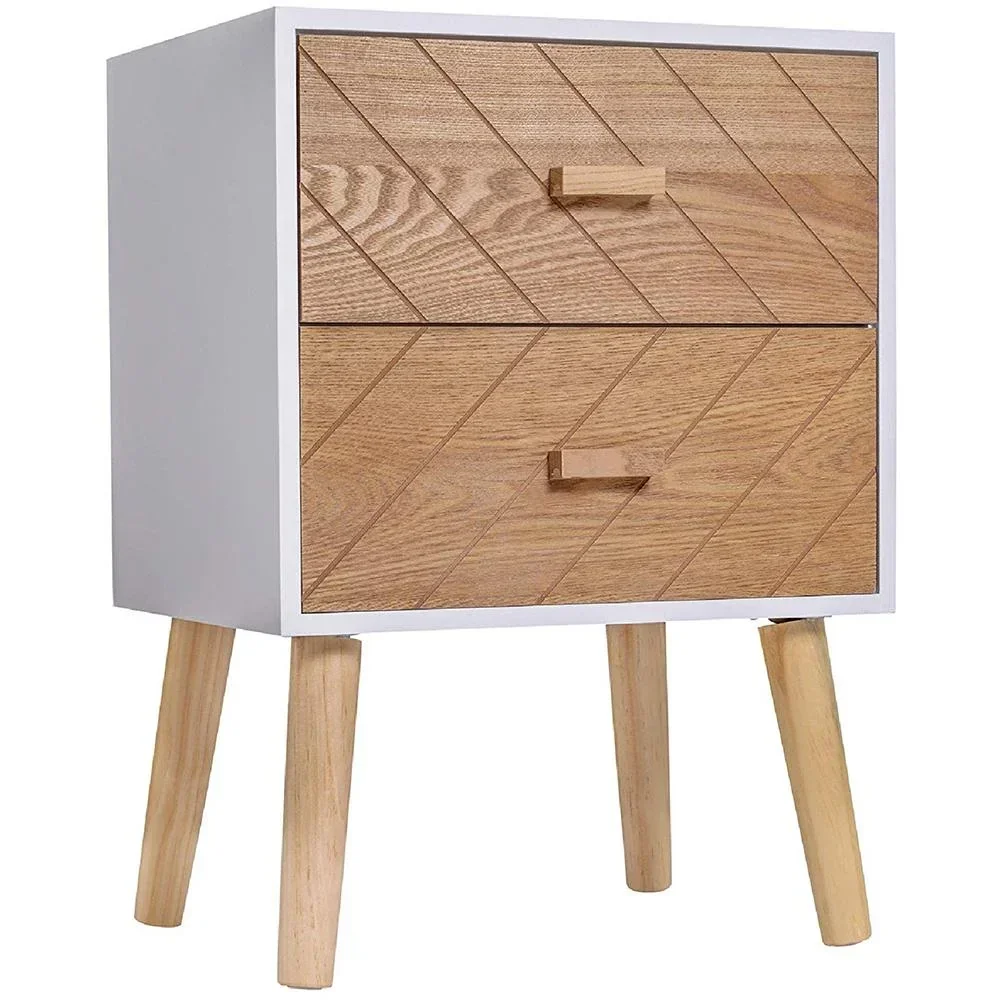 Bedside table with 2 drawers
