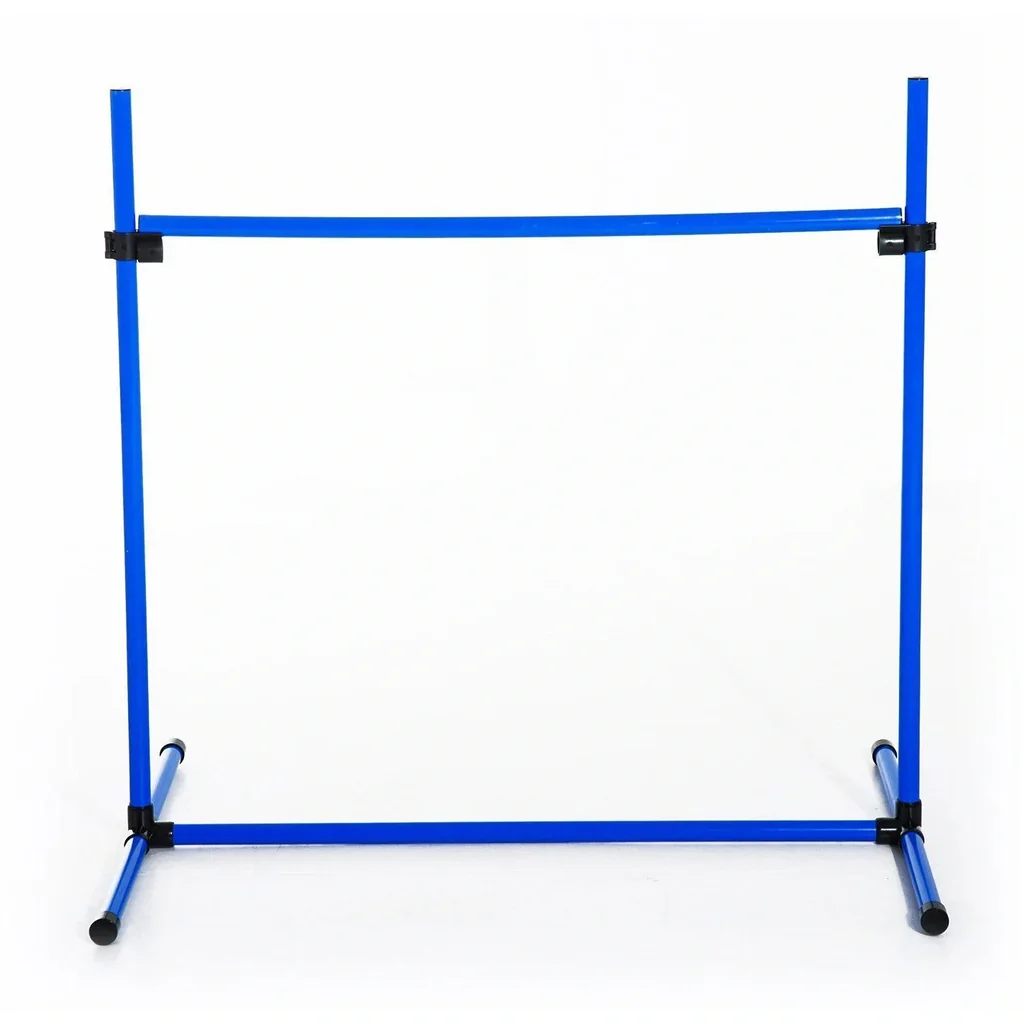 Agility Hurdle Set Slalom Poles Dog Training 4 x Hurdles Set Blue