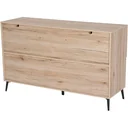 Chest of drawers sideboard storage cabinet 8 compartments oak