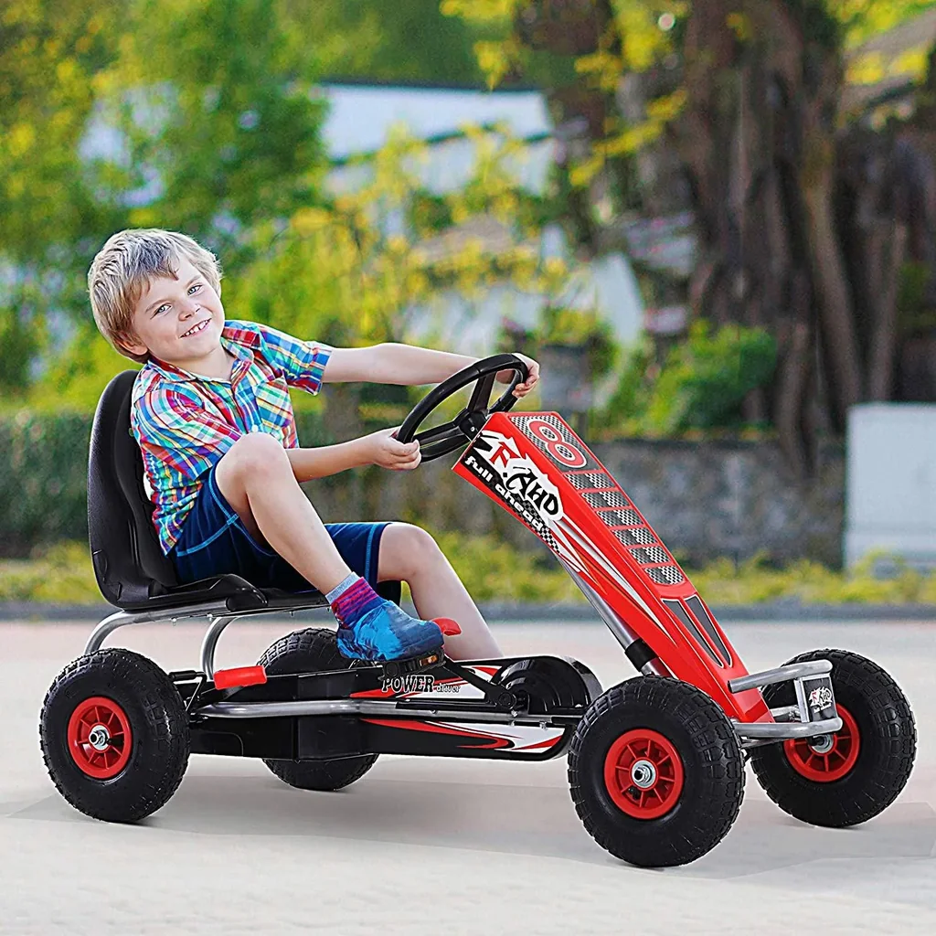 Go-kart with handbrake