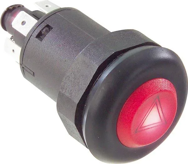 Hazard warning light pressure switch