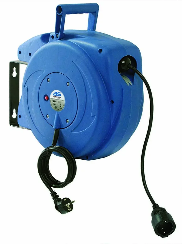 Automatic cable reel 15m, with "easy to go" wall mounting