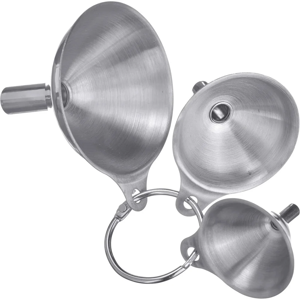 Funnel set mini, 3-piece, stainless steel - Ø 4.5 cm/ 5.5 cm/ 7.5 cm