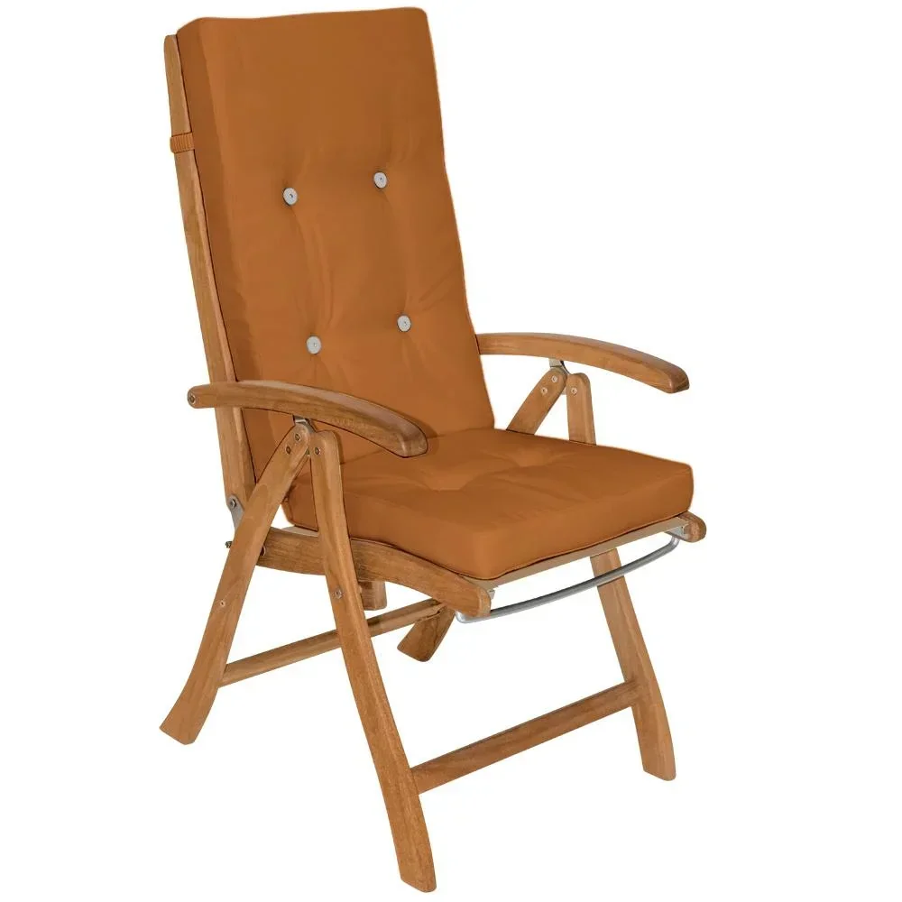Seat cover set of 6 terracotta for high-back chair Vanamo