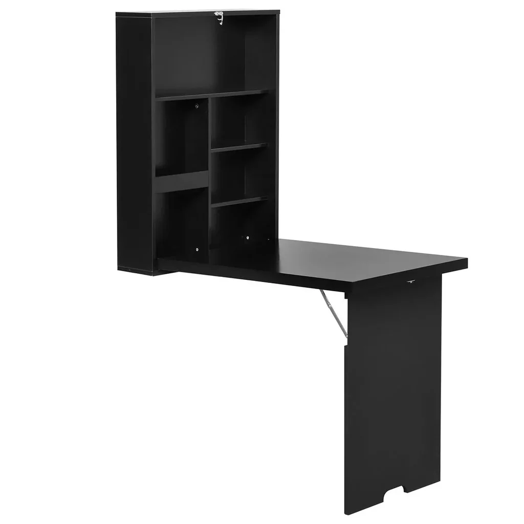 Wall table foldable Wall folding table Folding desk with blackboard Folding computer table with storage space Dining table for kitchen W
