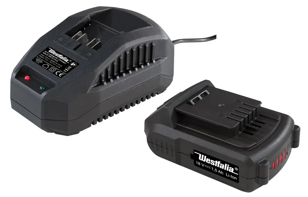 Zestaw startowy 18 V Li-Ion: 1 akumulator 1,5 Ah + 1 ładowarka