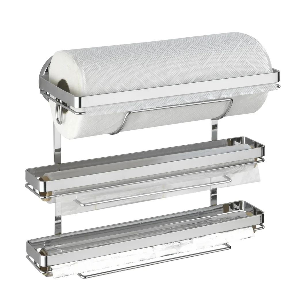 Magic Loc kitchen roll holder TRIO - Attach without drilling