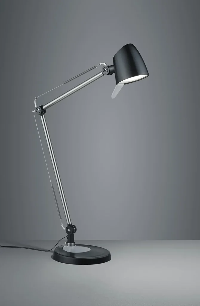 LED clamp/table/wall light RADO, 5W LED, 550 lm, 3000+4000+5000K, black/grey, 4-way TOUCH