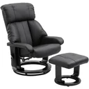 Massage chair TV chair armchair with stool massage function velvety polyester black 76 x 80 x 102 cm
