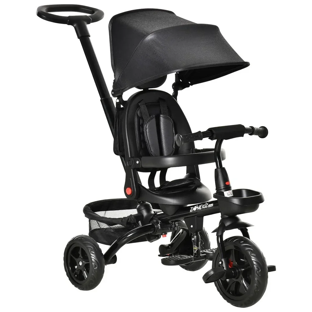4-in-1 children's tricycle stroller