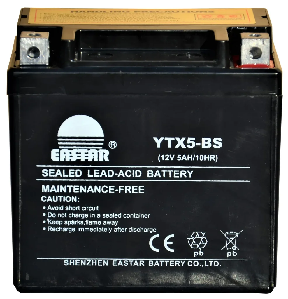Battery 12 Volt 5 Ah YTX5-BS motorcycle battery