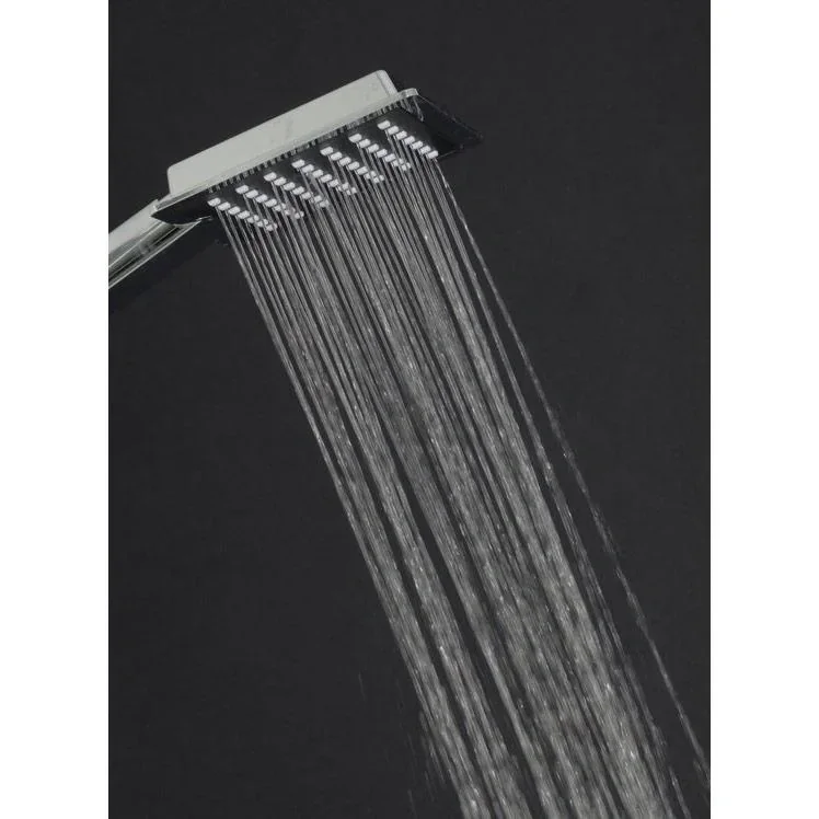 Luxury XL shower set with rain shower (square)