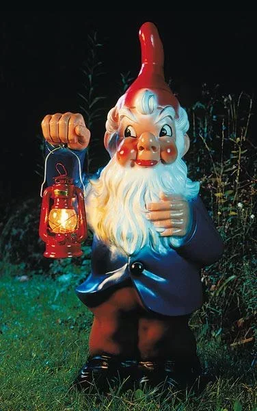 Dwarf with lantern, 95 cm - Giant dwarf