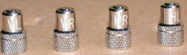 Dust caps with valve, 4 pieces