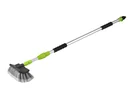 Washing brush with telescopic rod