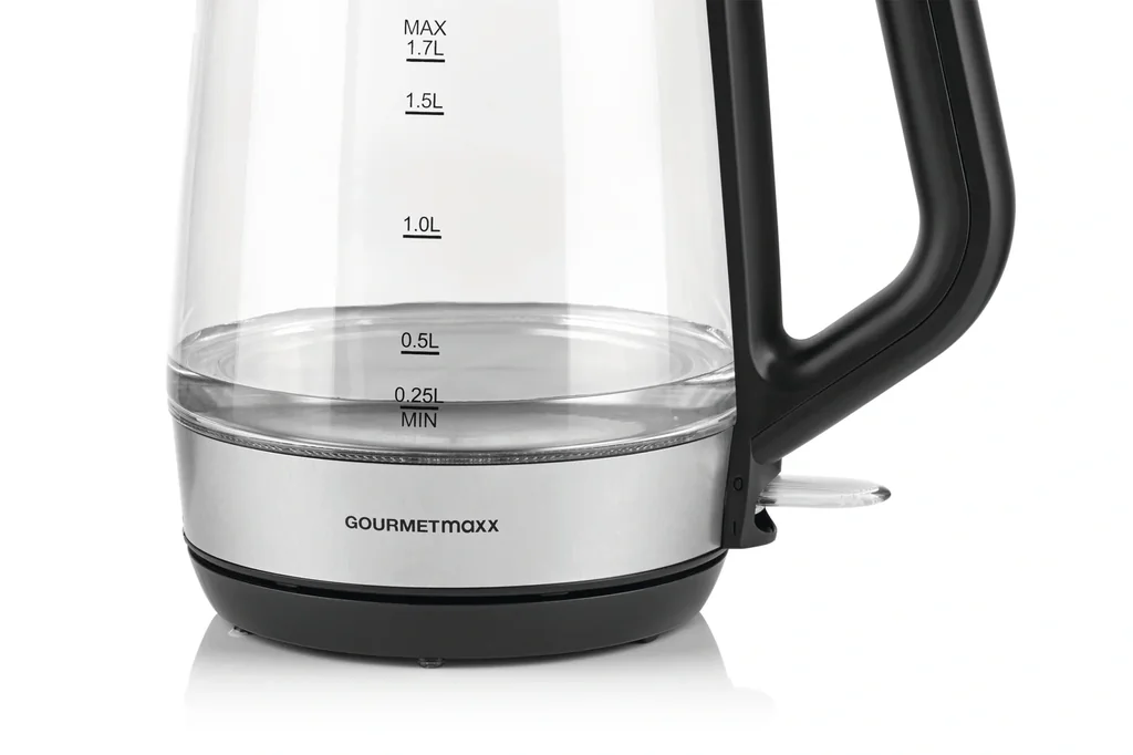 Glass kettle "cup by cup" 1.7 liters, 2200 W