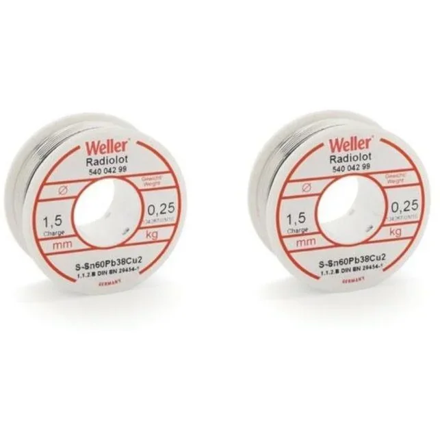 Solder wire 2 pieces - 1.5mm - 100g