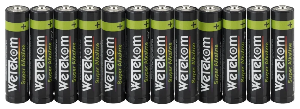 Flashlights with non-slip rubber coating including batteries - set of 4