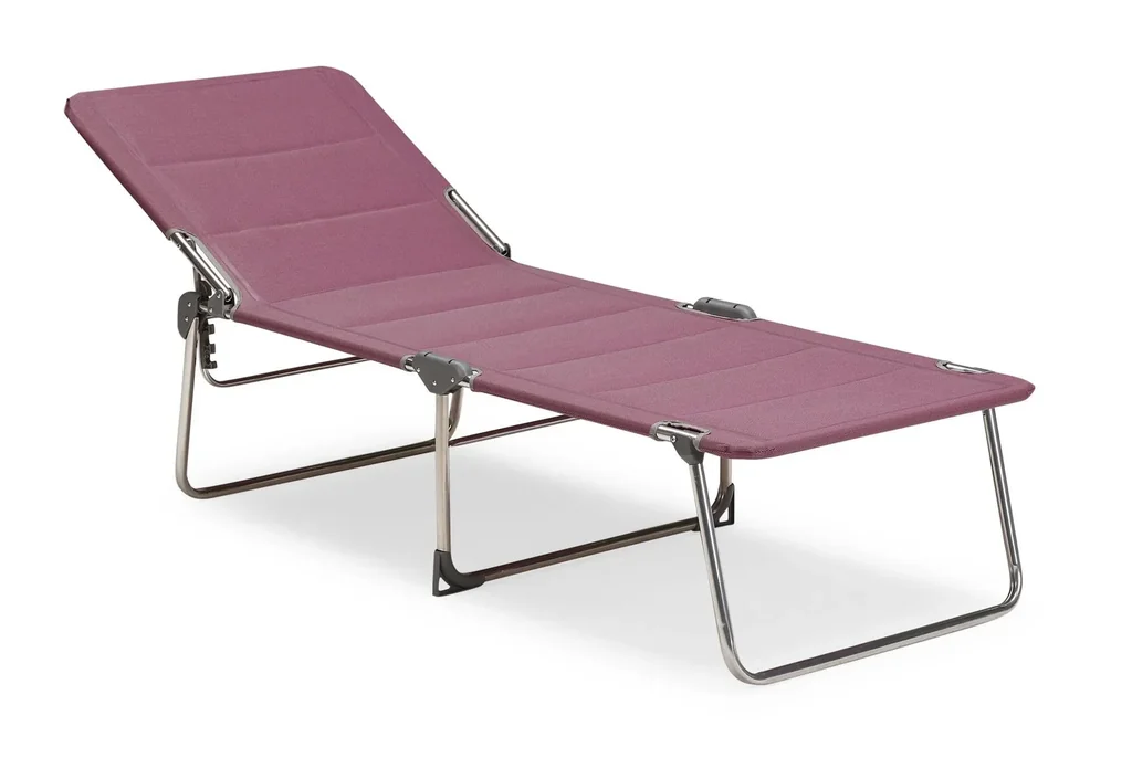 3-legged lounger "Young Collection" - silver/purple