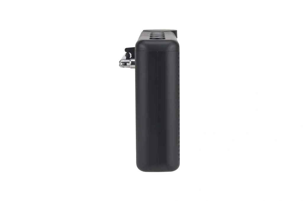 Portable DAB+ and FM radio with rechargeable battery and headphone jack, anthracite/grey