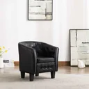 Bucket seat, black imitation leather