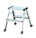 Aluminium double folding step, 2x2 steps for more safety in the home