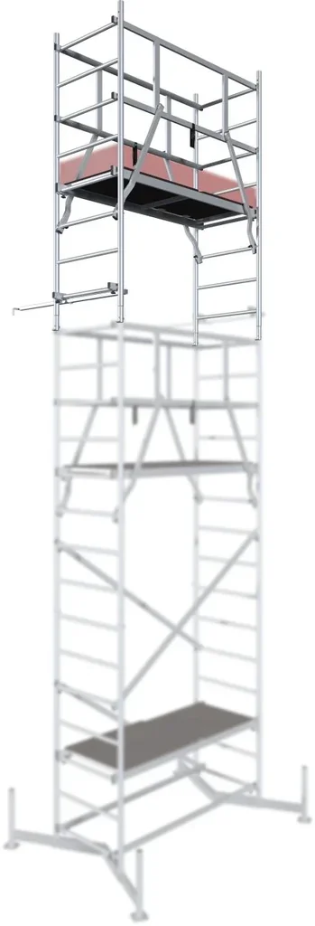 MONTO ClimTec aluminum scaffolding, 2nd level, working height approx. 7.00 m