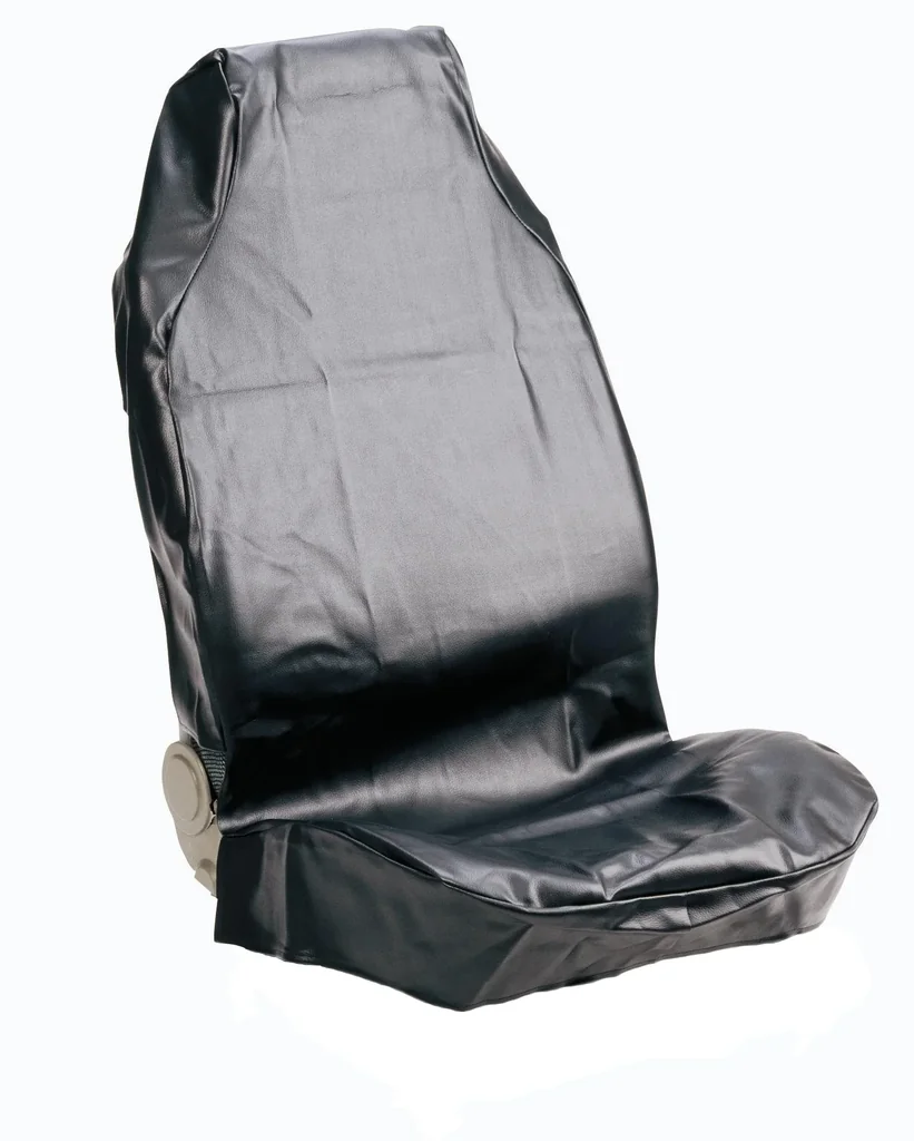 Seat protector artificial leather, black