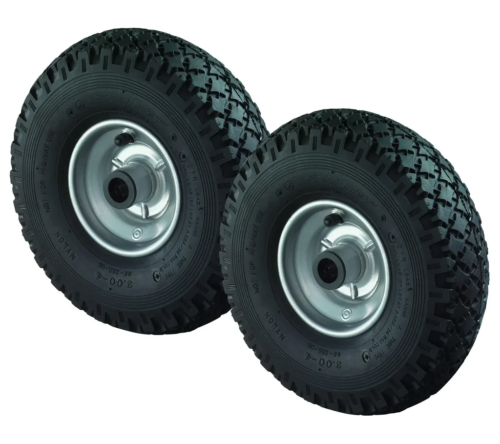 Sack truck wheel with steel rim, 2 pieces