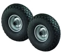 Sack truck wheel with steel rim, 2 pieces