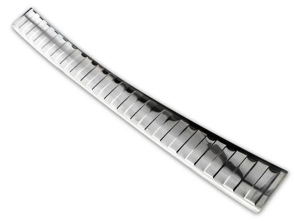 Stainless steel loading sill protector, Opel COMBO/E-LIFE - New length + 15 cm, 2008-FL2018>, OEM quality